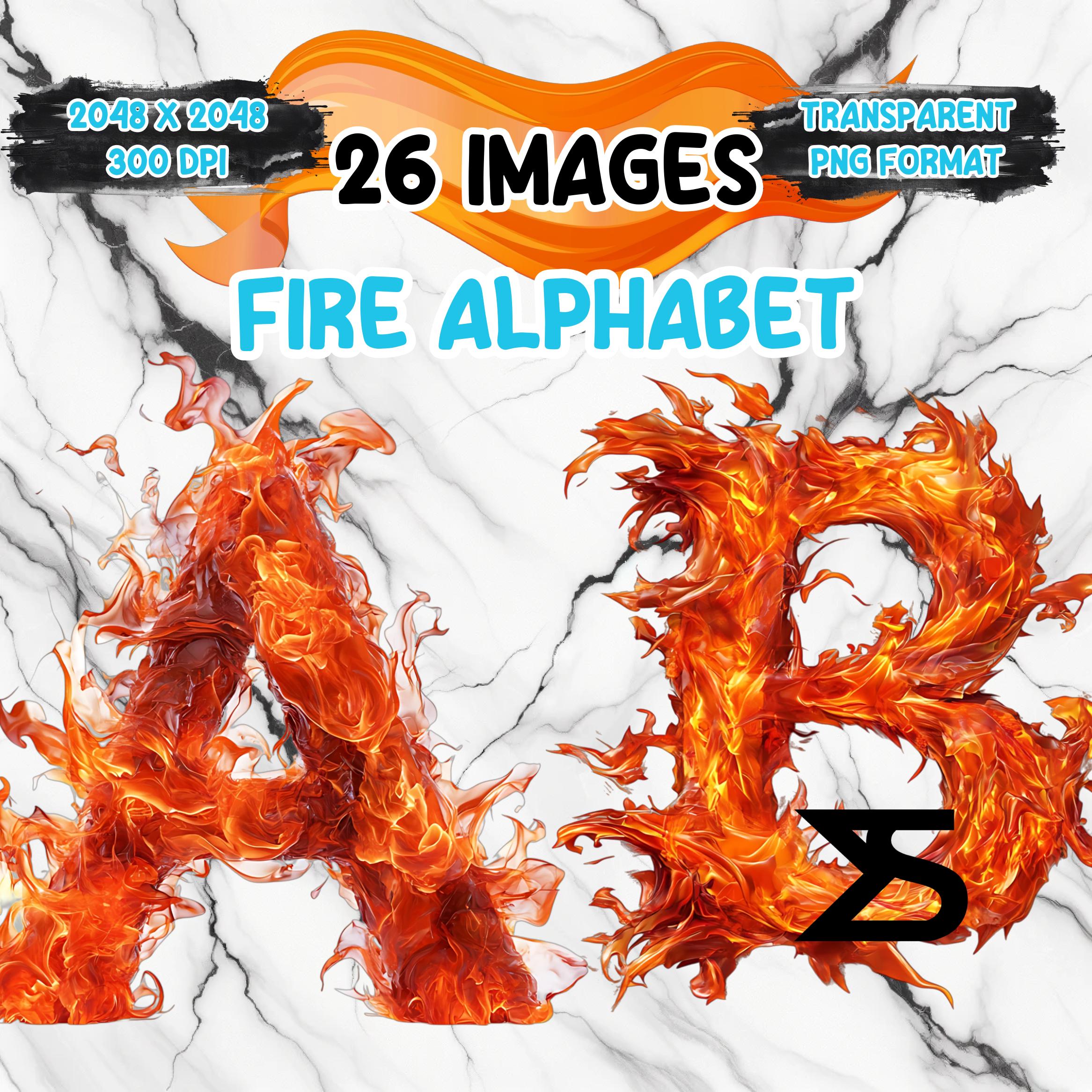 Fire Alphabet Letters A To Z