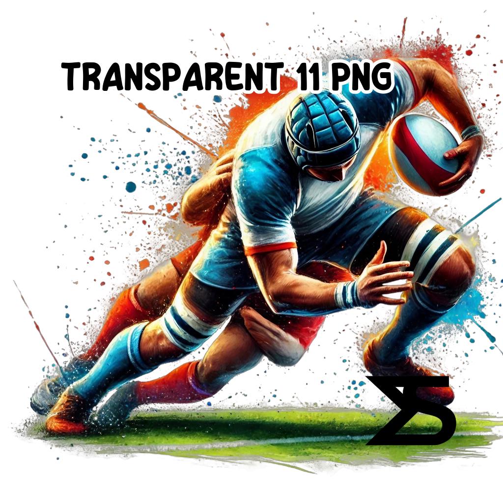 11 Watercolor Rugby Clipart , Rugby Clipart, Clipart Bundle, Commercial ...