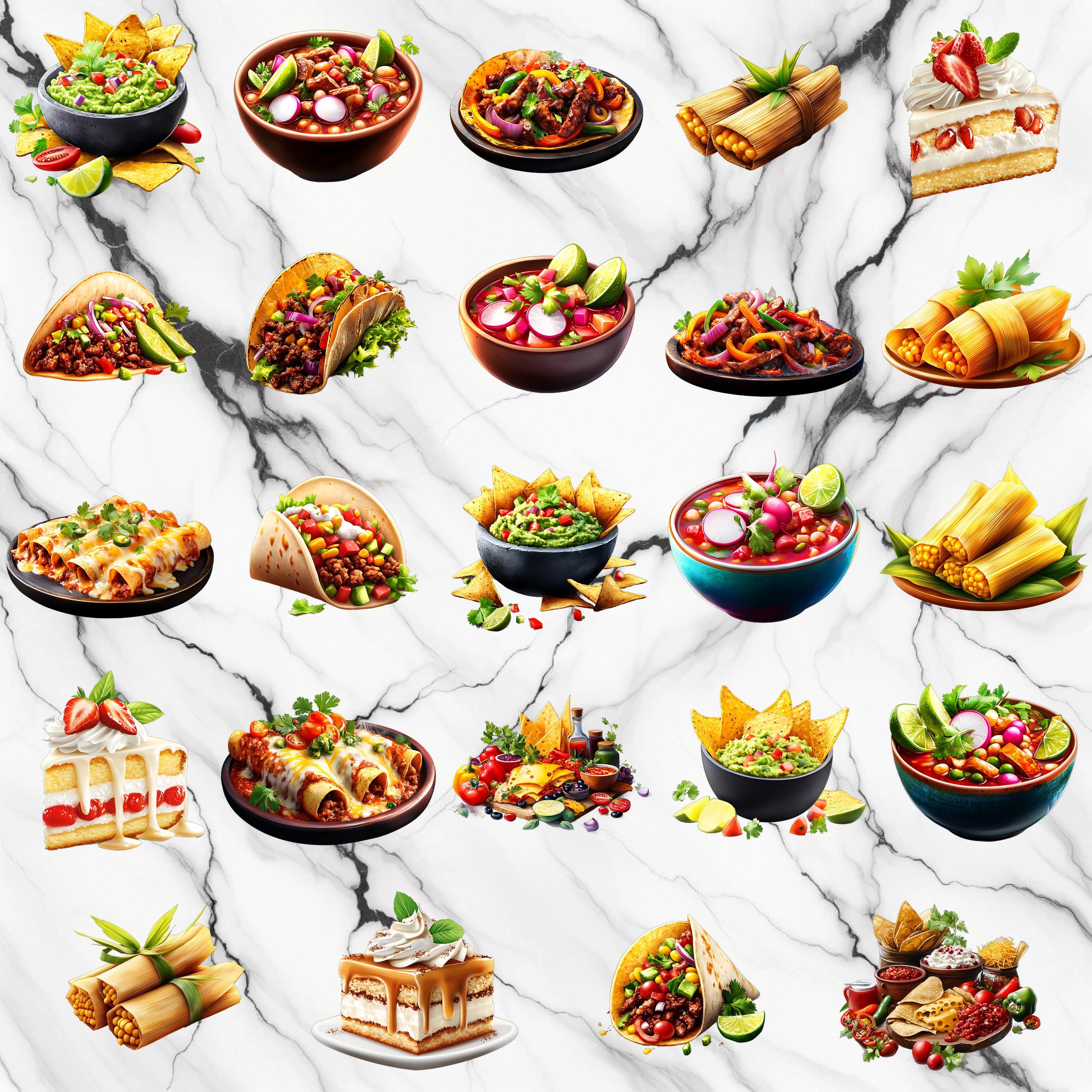 Watercolor Mexican Food PNG Image With Transparent Background, Mexican ...