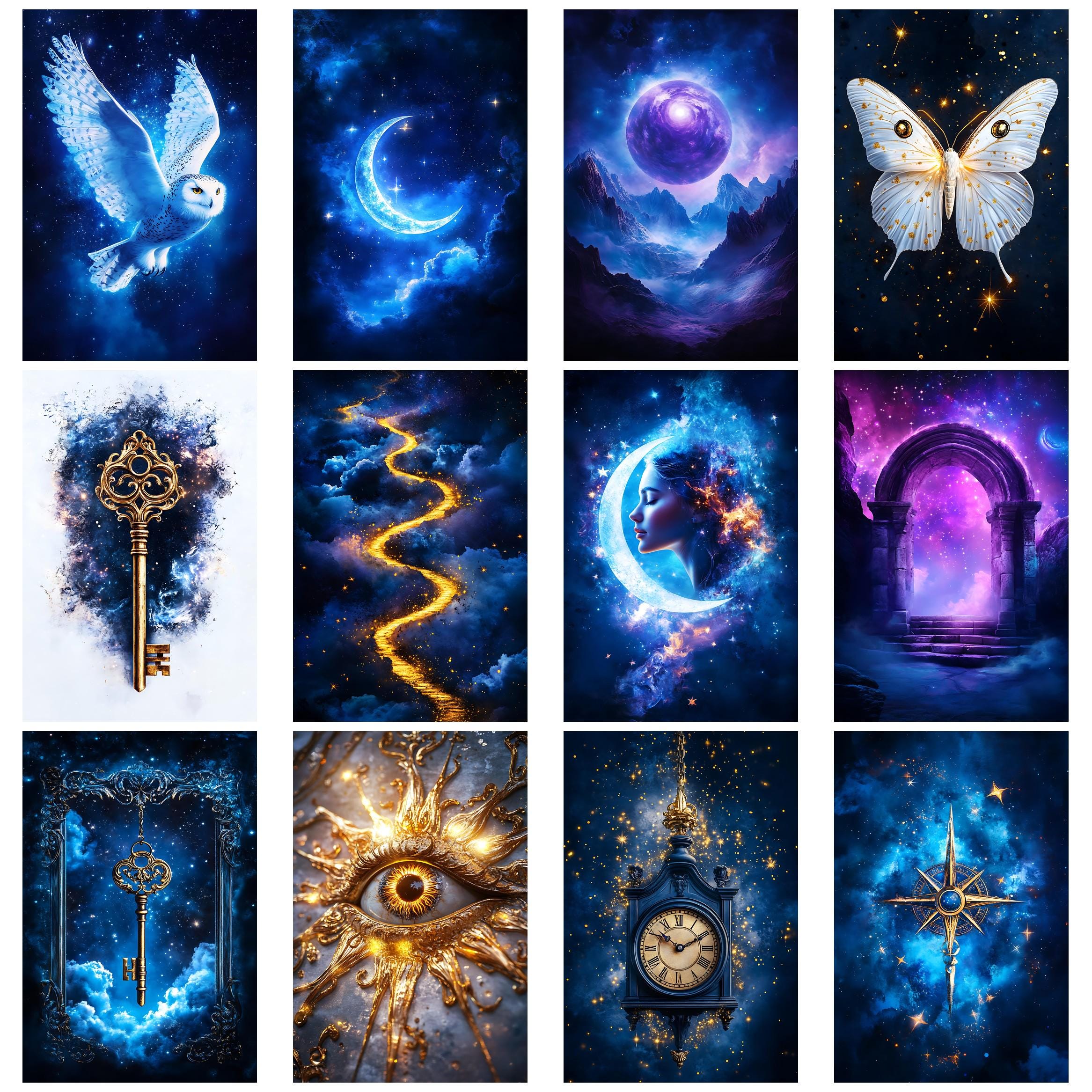 Magical Celestial1 Junk Journal Kit Celestial Ephemera Moon Stars ...