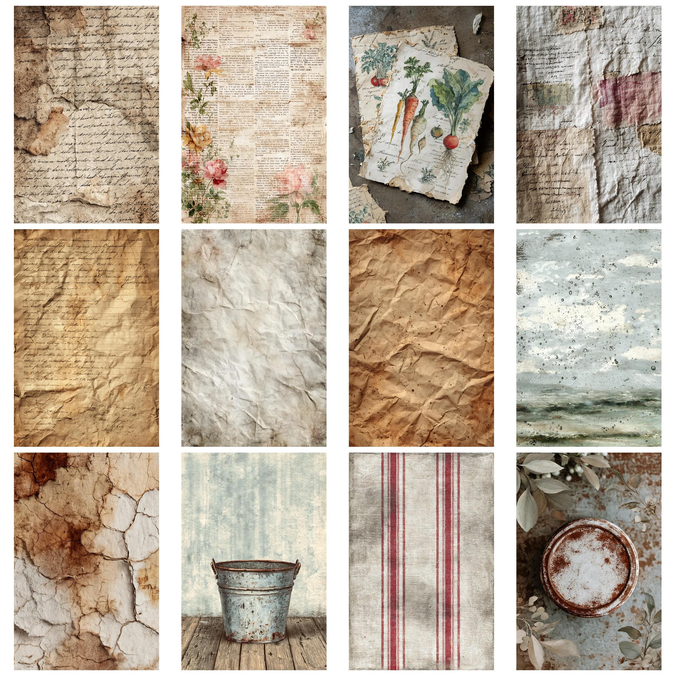 Rustic Farmhouse Vintage Junk Journal Kit for Collage Ephemera and Aged ...