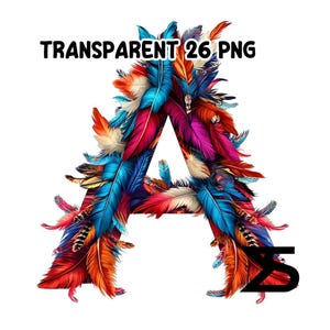 Watercolor Native American Indian Alphabet PNG Image on Transparent ...