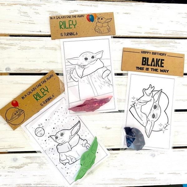 Mando, The Child Inspired Party Favors/ Birthday Party Favor/ Classroom Party Favor