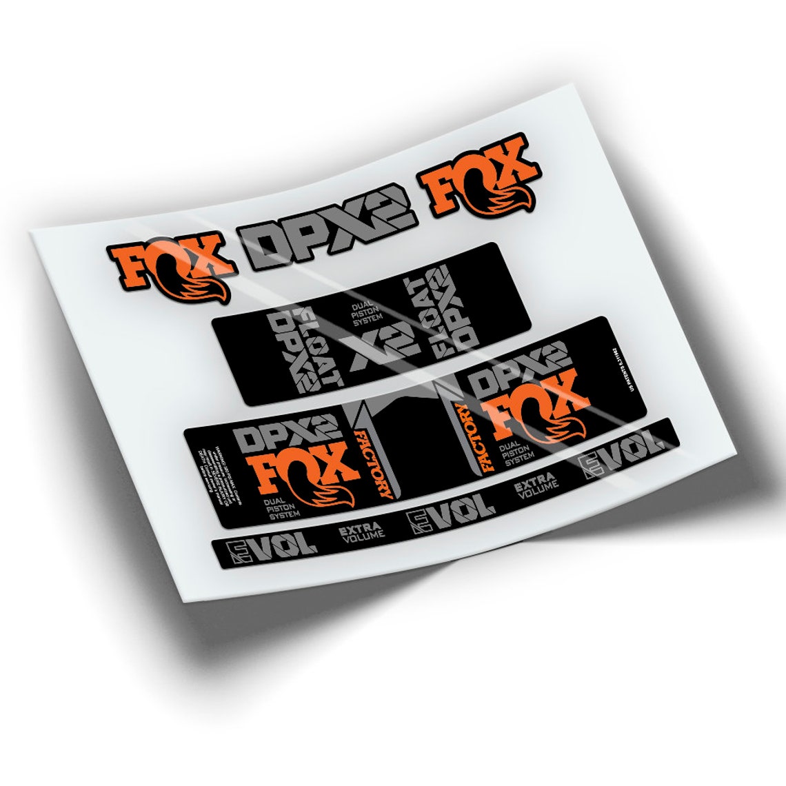 Shock absorber stickers Fox Float DPX2 2021 WP312 Aufkleber Etsy