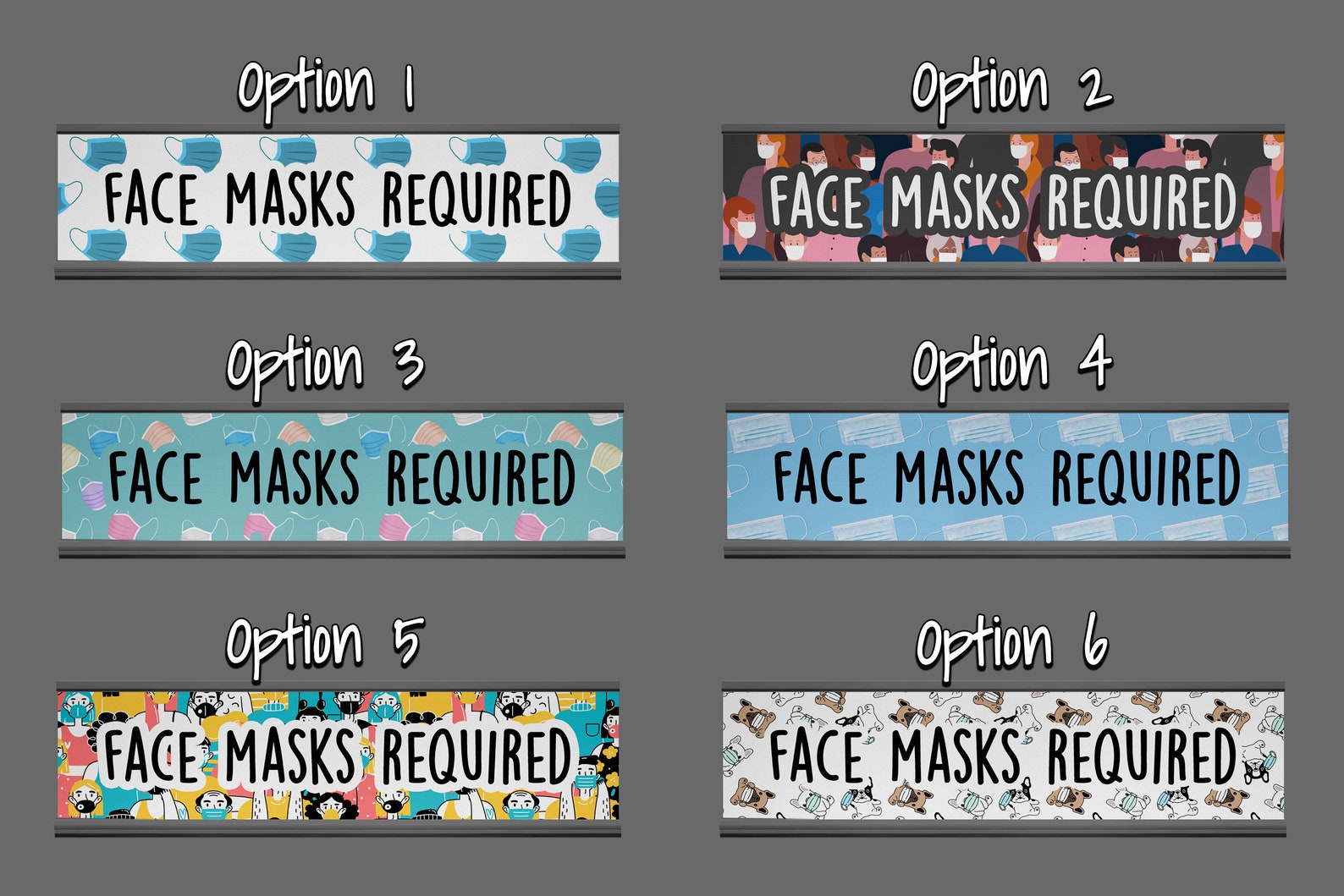 Face Mask Desk Nameplate Face Mask Required Sign Office Etsy