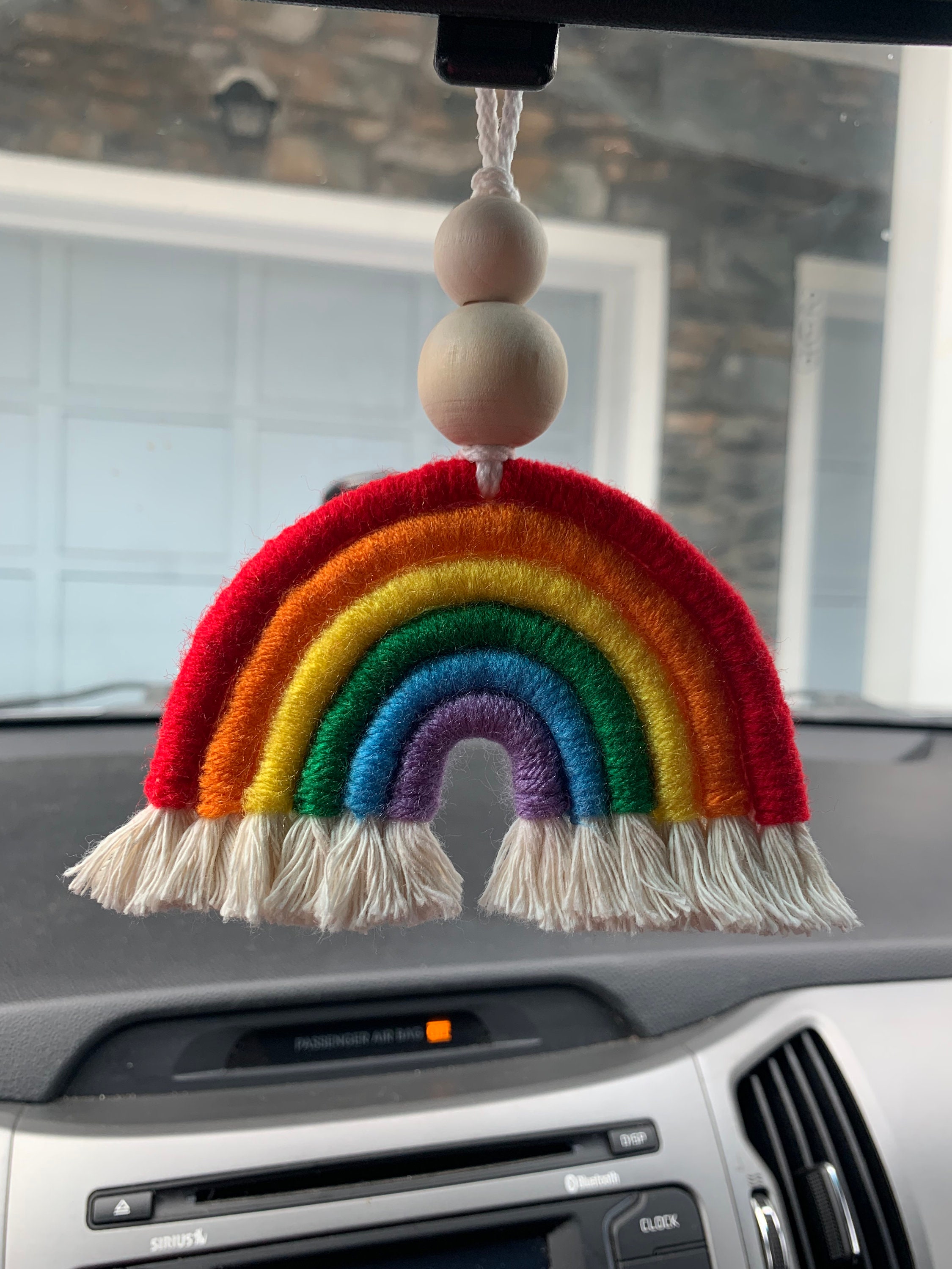 Abaodam Regenbogen Auto Charm - LGBT Autoanhänger Für Rückspiegel Dekoration