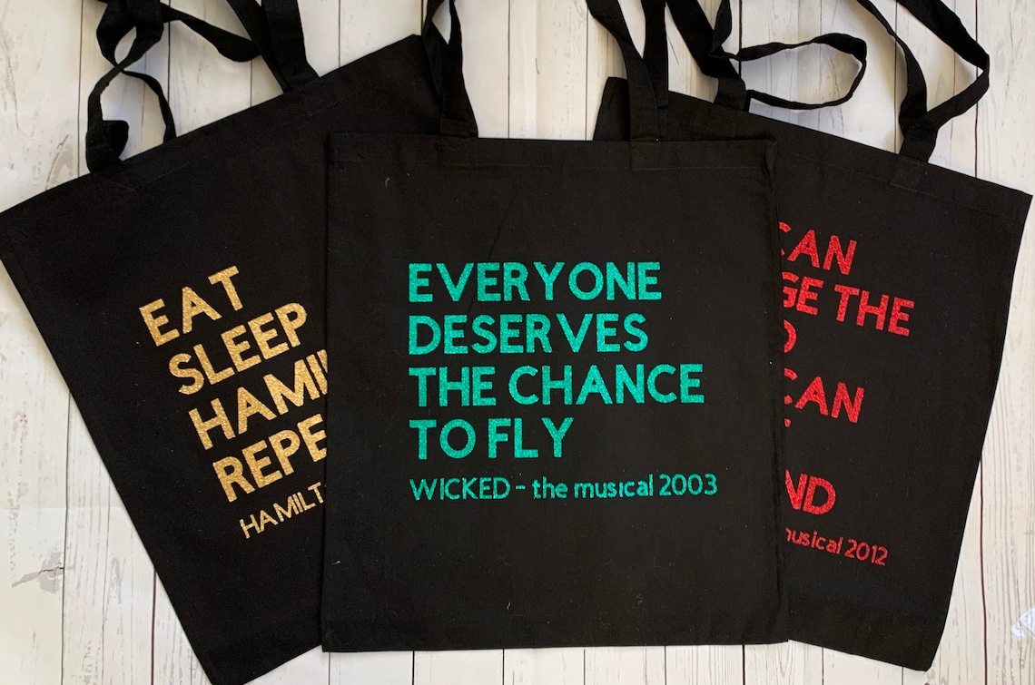 Wicked Musical Tote Shopping Gift Bag Broadway & West End Etsy UK