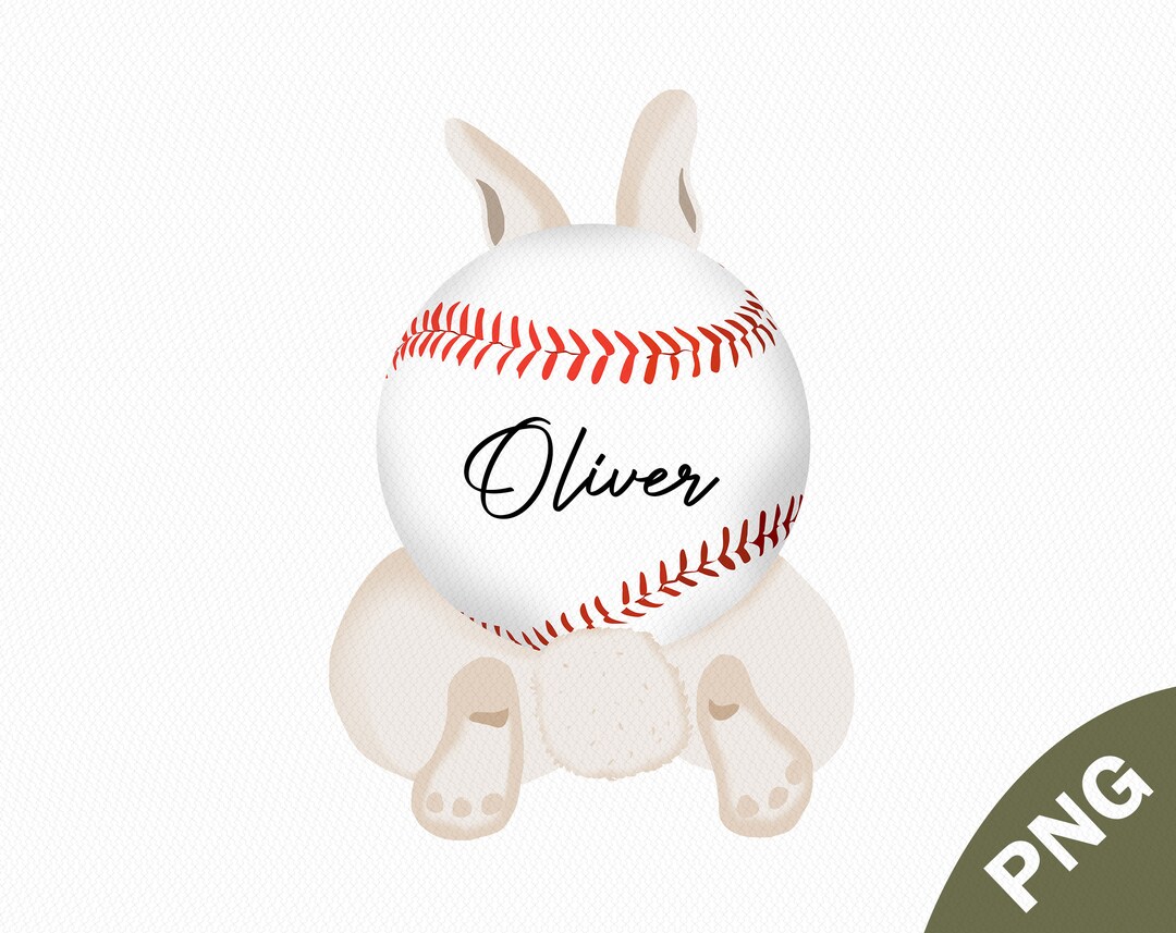 Personalized Bunny Baseball Png, Bunny Sports, Bunny Baseball Easter ...
