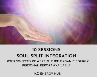 10 Sessions Soul Split Integration | Distant Energy Healing for Soul's Organic Spiritual Ascension Journey