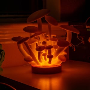 Mushroom Lamp Color Changing, CottageCore, Psychedelic, Trippy, Gothic, Hippie, Vibes