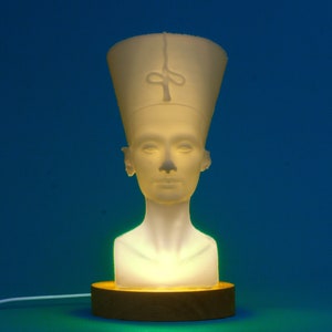 Lampe de buste de la reine Néfertiti, sculpture égyptienne, veilleuse de la reine d'Égypte