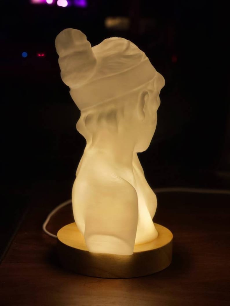 Sappho Bust Lamp Statue of the Poet Sappho Greek Sculpture image 3