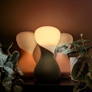 Glod - Unique RGB Sculptural Table Lamp - Modern Art-Inspired Ambient Light for Home Decor, Elegant 3D Printed Design