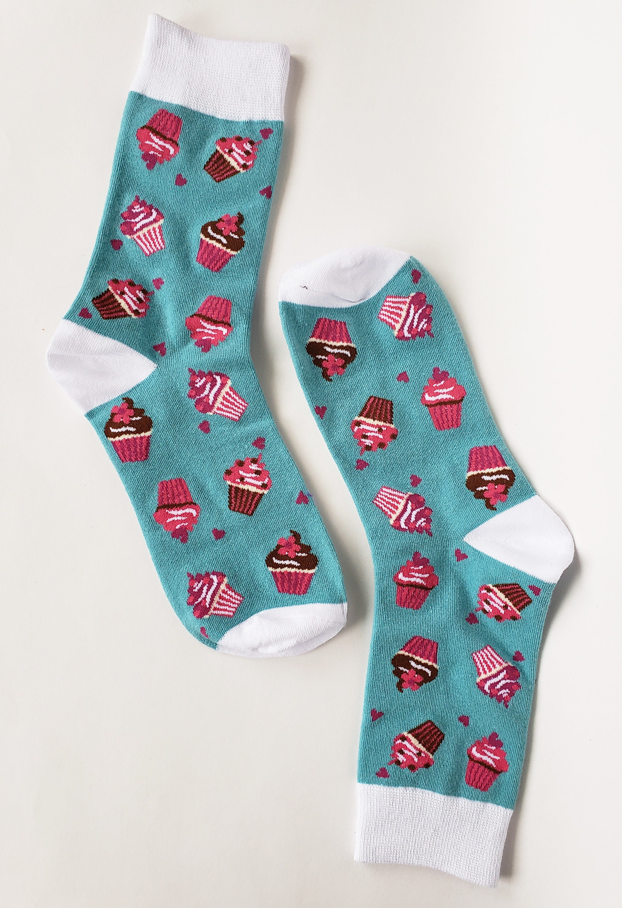 Women's Cupcake Socks Funny Socks Funky Socks Crazy Etsy UK