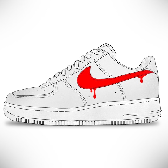 nike drip logo shoes