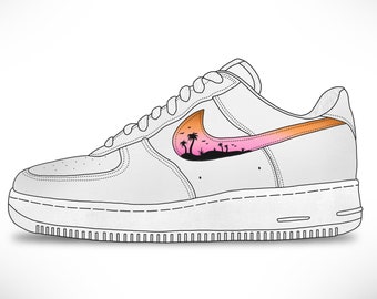 Nike Air Force 1 Sunset Beach Swoosh