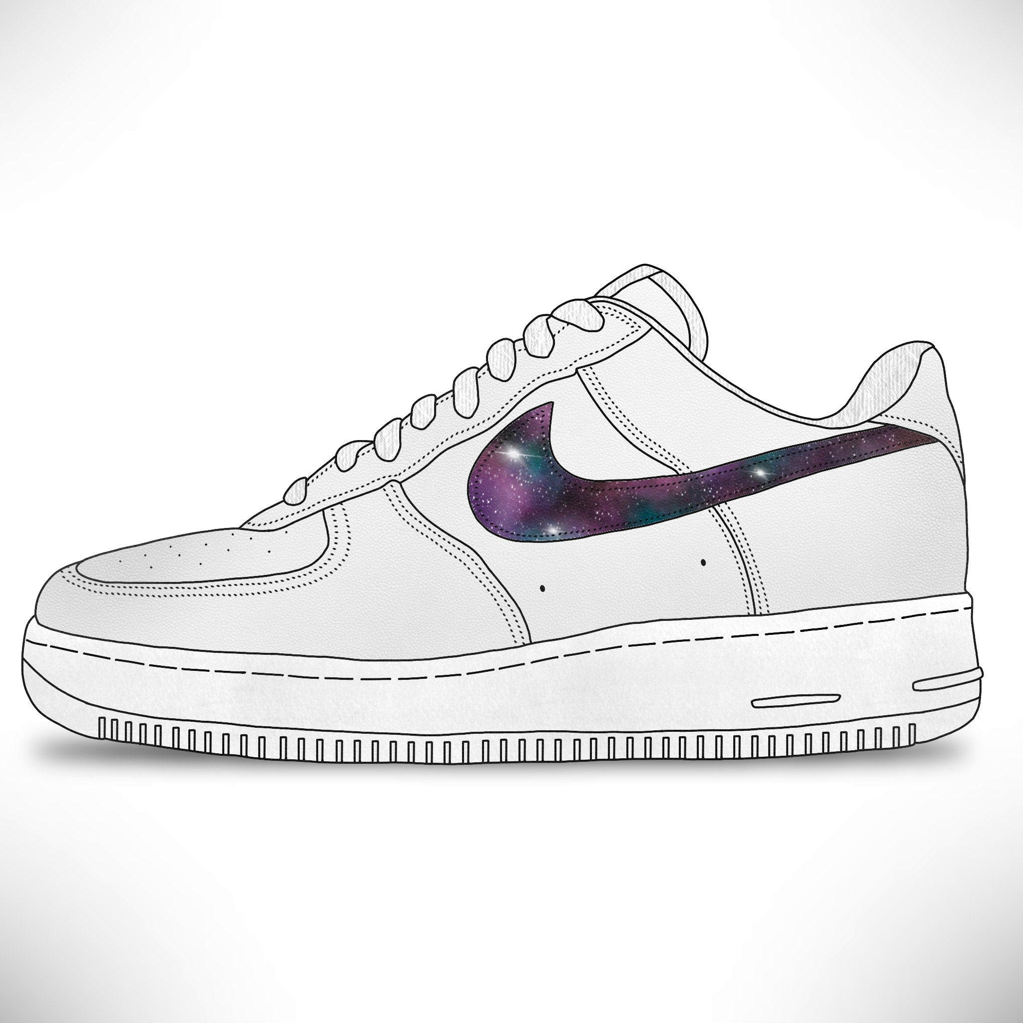 Dessin nike top air force one