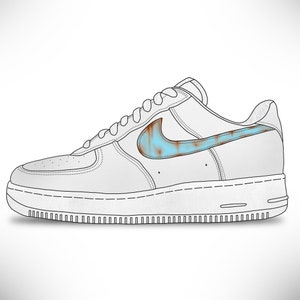 Nike Air Force 1 Rust Swoosh