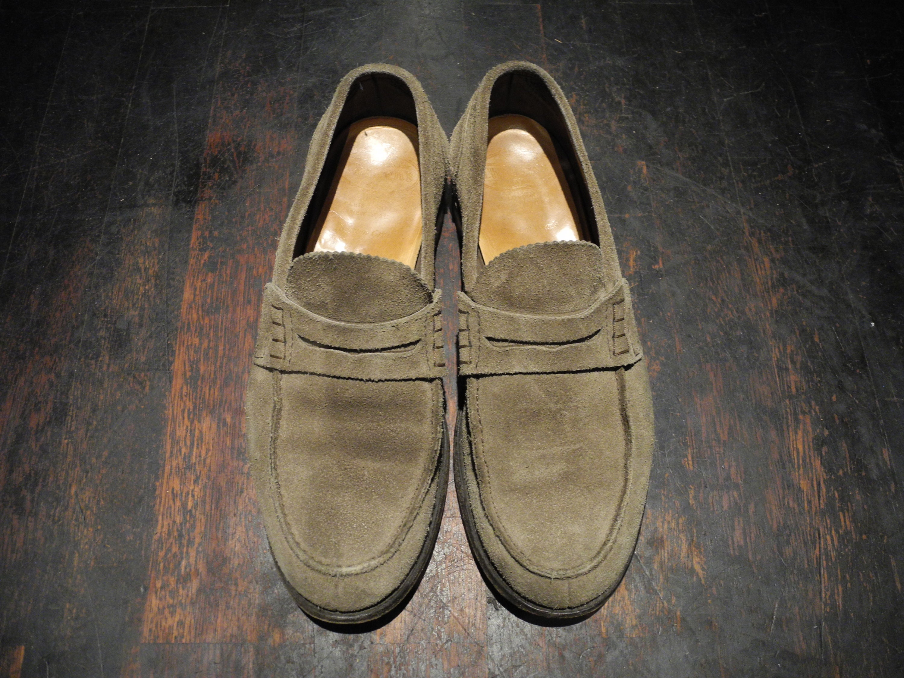 Church's Suede penny loafer UK 9.5 Light grey Etsy