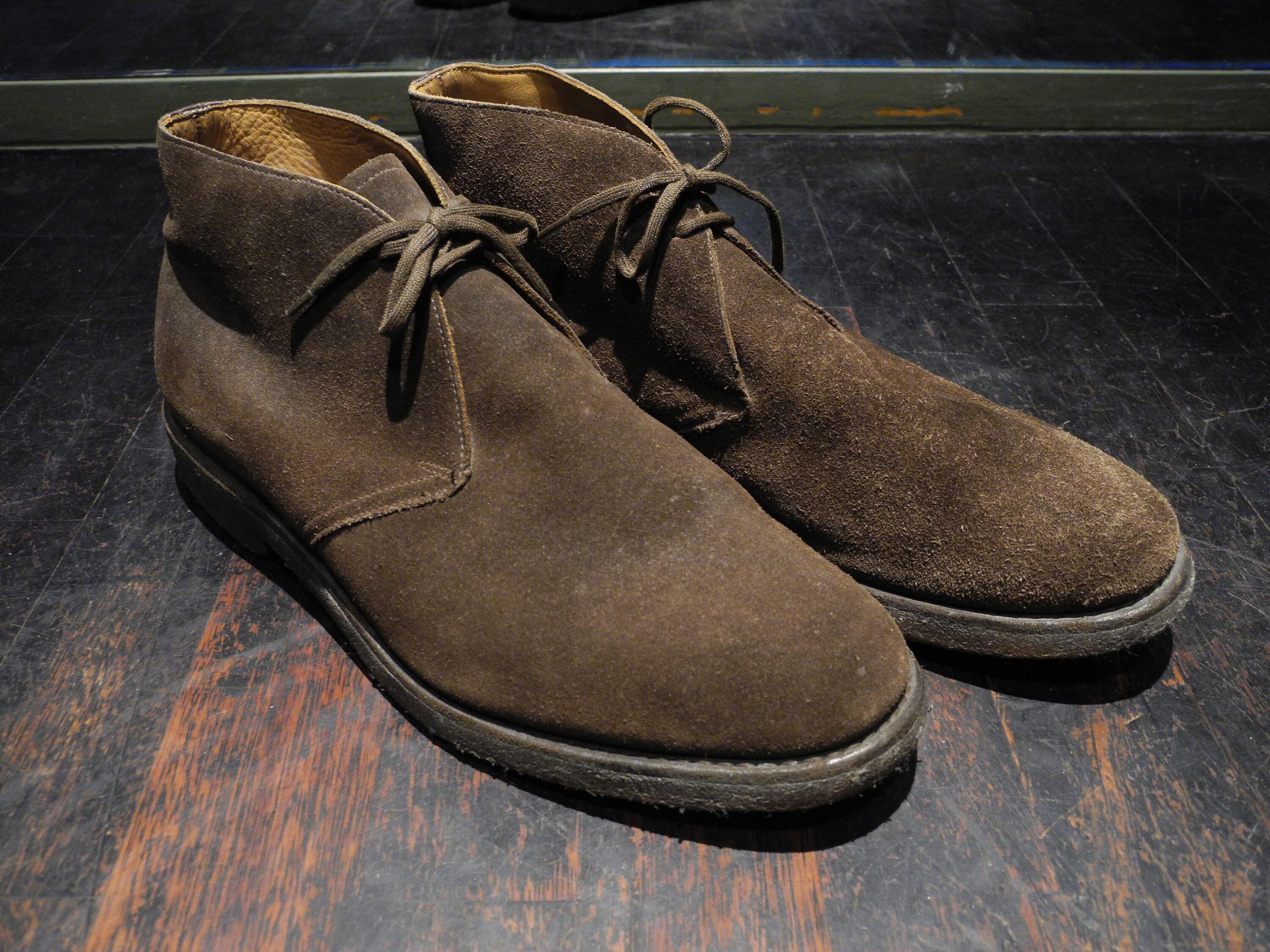 Bottes Church's Chukka En Cuir Marron - Taille 44.5/10.5UK, Largeur G, Très Bon état Occasion