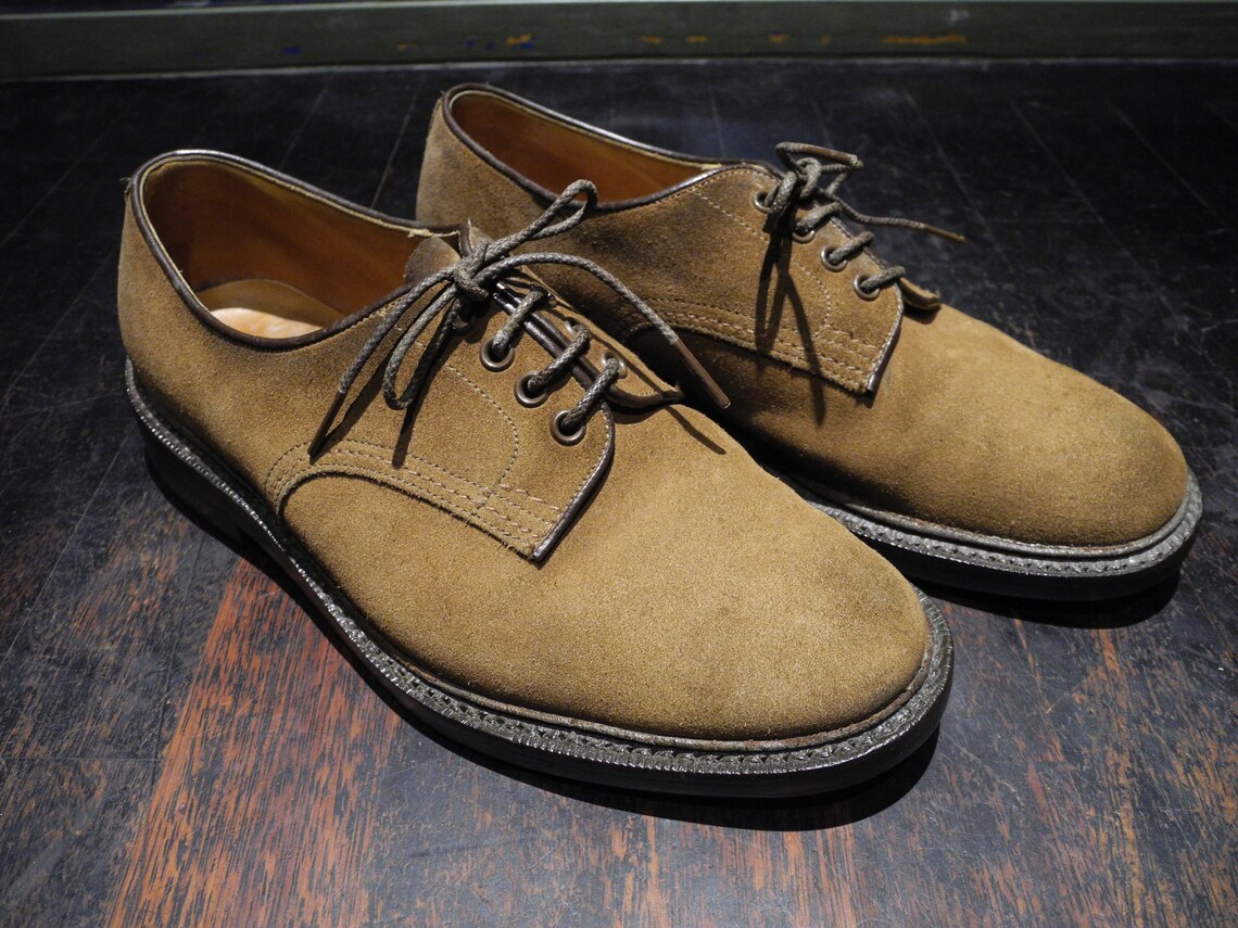 trickers suede derby