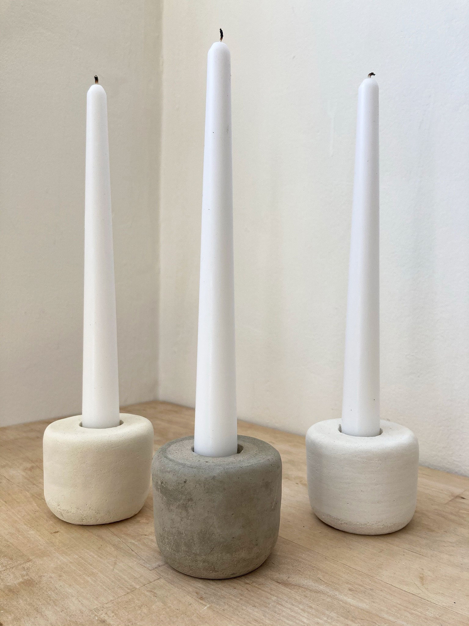 Modern Concrete Candle Holder Concrete Candle Stick Holder Etsy UK