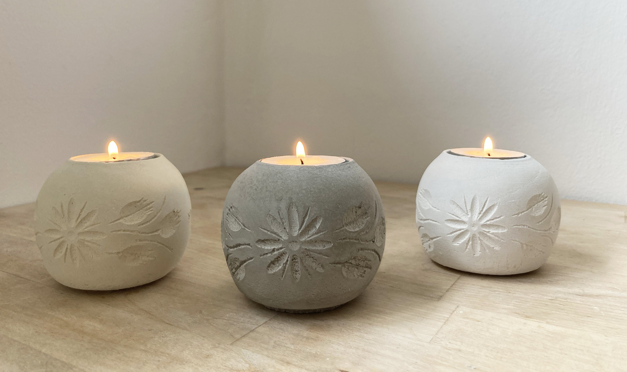 - Concrete Radiance: An Enriching Candle Holder