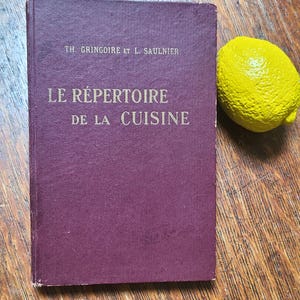 LE REPERTOIRE De La CUISINE 1949 Relié, ép. Gringoire ; Louis Saulnier cuisine française, livre de cuisine vintage, langue française, Oh La La !