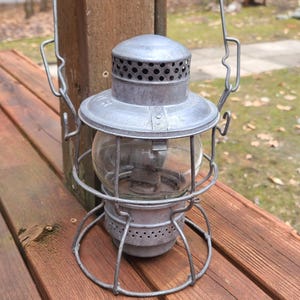 CNR Railroad Lantern Hiram L. Piper Adlake Kero Brakeman&#39;s Light 1920&#39;s Train Memorabilia, Beautiful Kerosene Train Light, Railway Dreams!