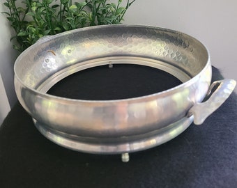 ポルトガルのヴィンテージ陶器製パイキーパー、彫刻されたチェリー/葉