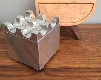 Umbra Magazine Holder, Sleek Minimalist Modernist Aluminum Peel