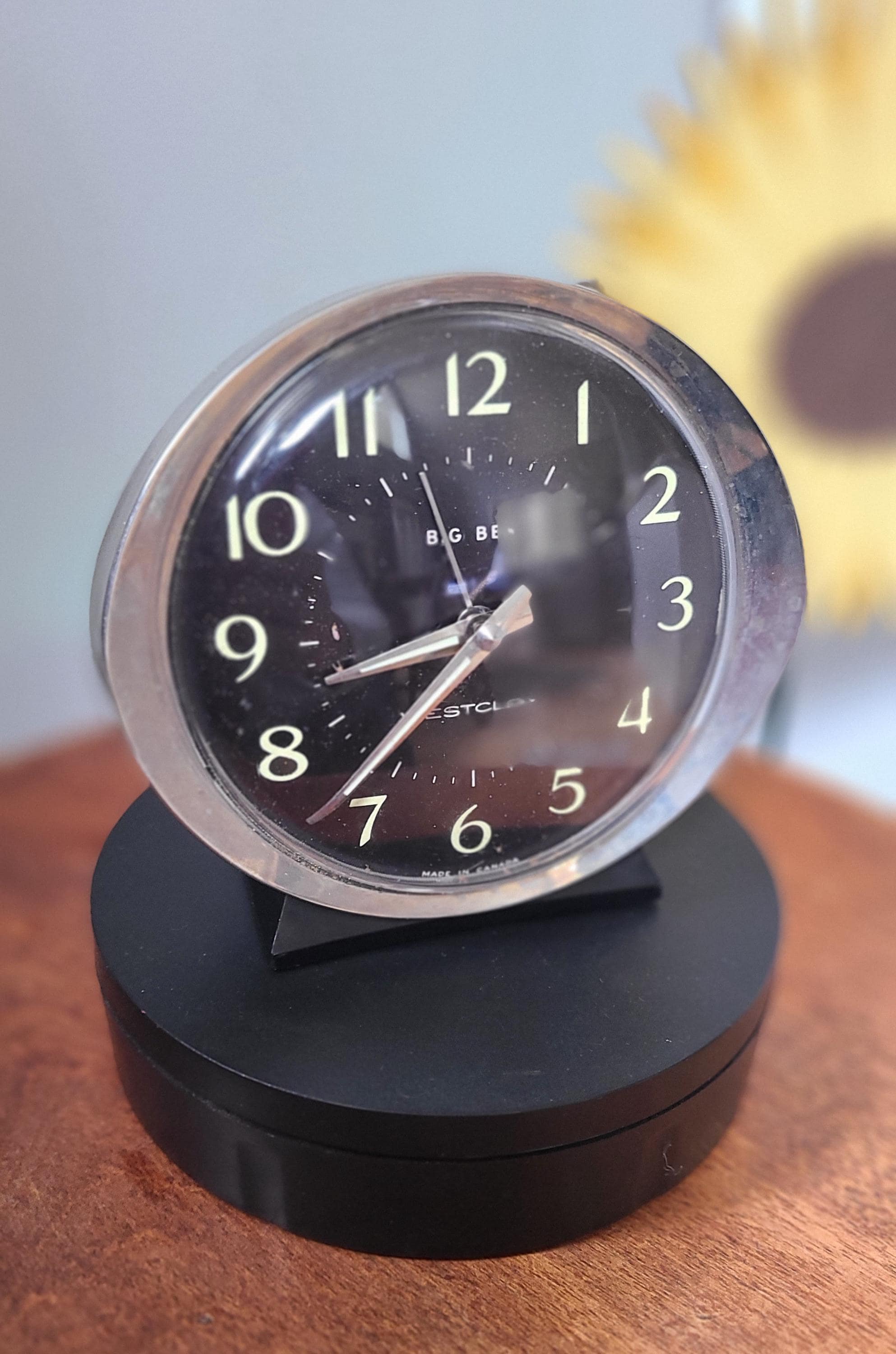 Vintage Westclox Big Ben Oval Wind-up Alarm Clock, Convex Face