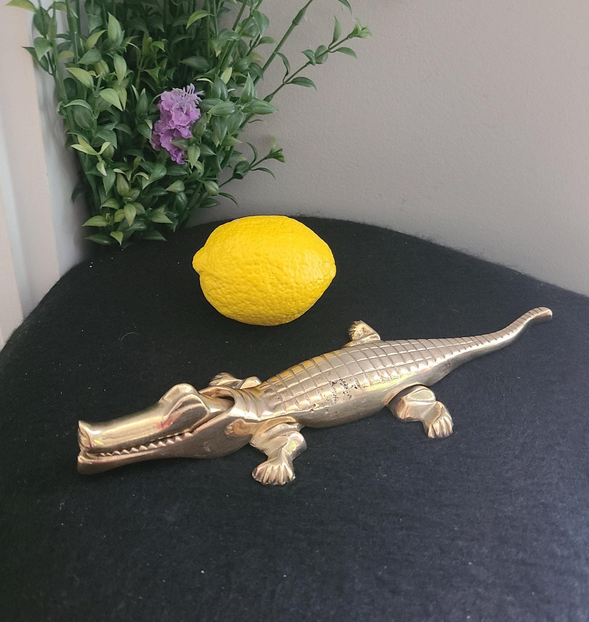 Vintage Alligator/crocodile Nutcracker Solid Brass Animal Jaw W