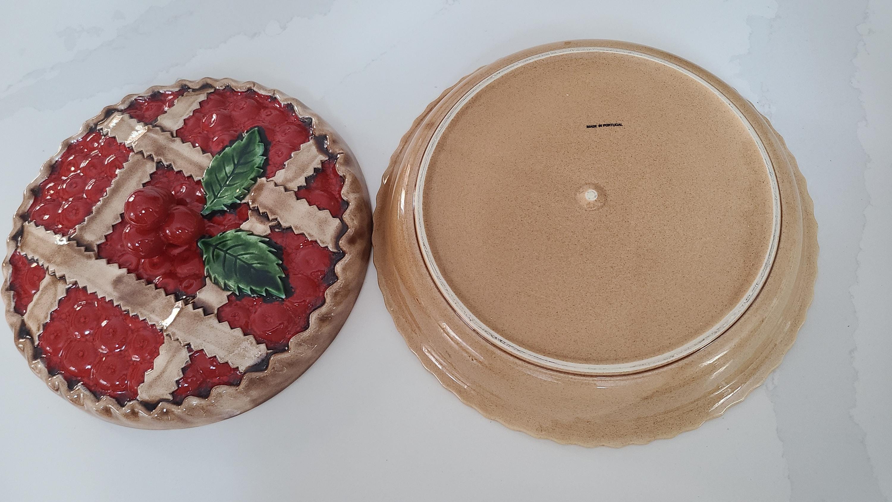 ヴィンテージ ポルトガル製 蓋付きパイ皿 パイキーパー ヴィンテージ ポルトガル製 蓋付きパイ皿 パイキーパー 【公式通販】