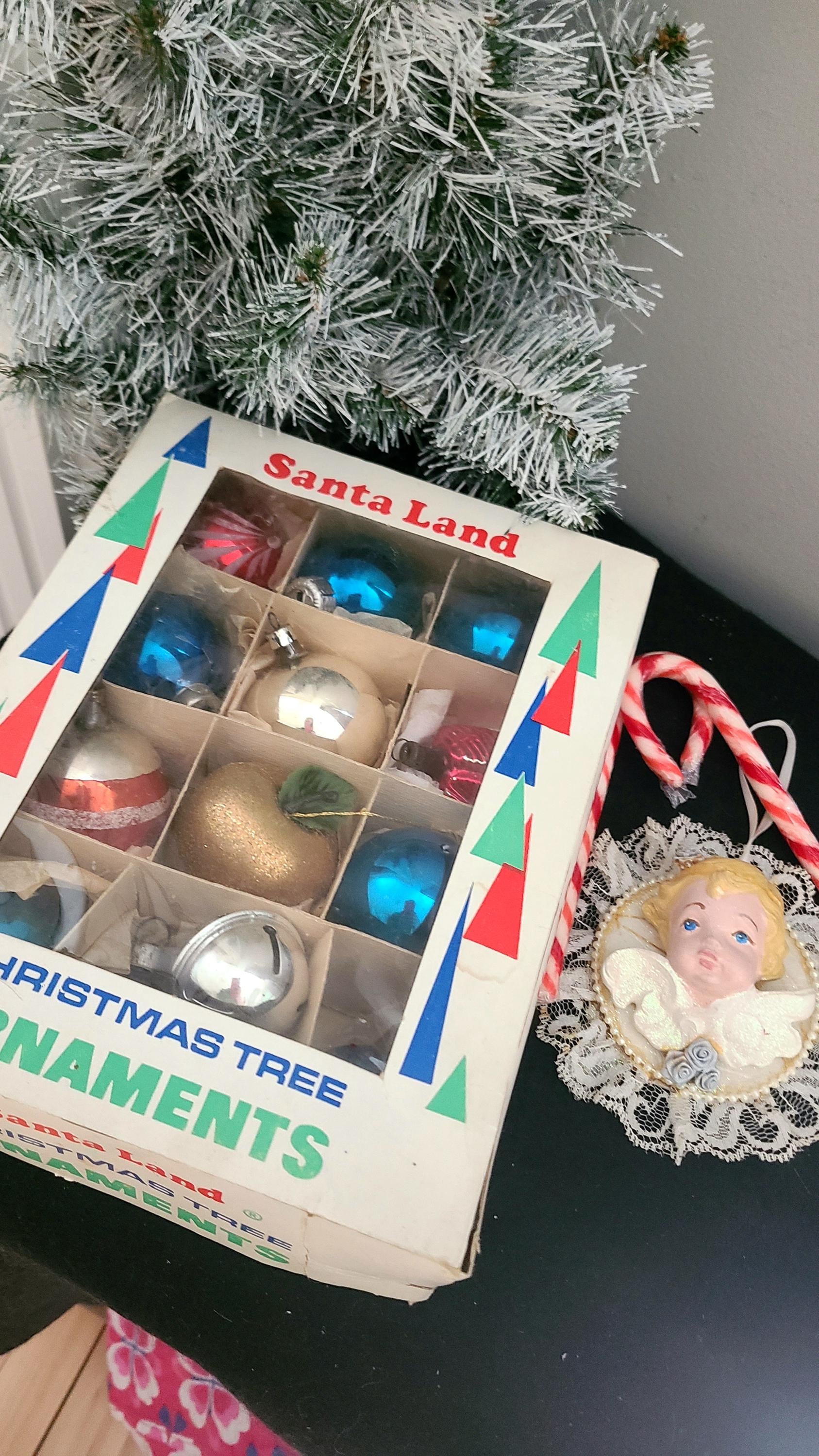 ヴィンテージクリスマスオーナメント「サンタランド」ボックス入り