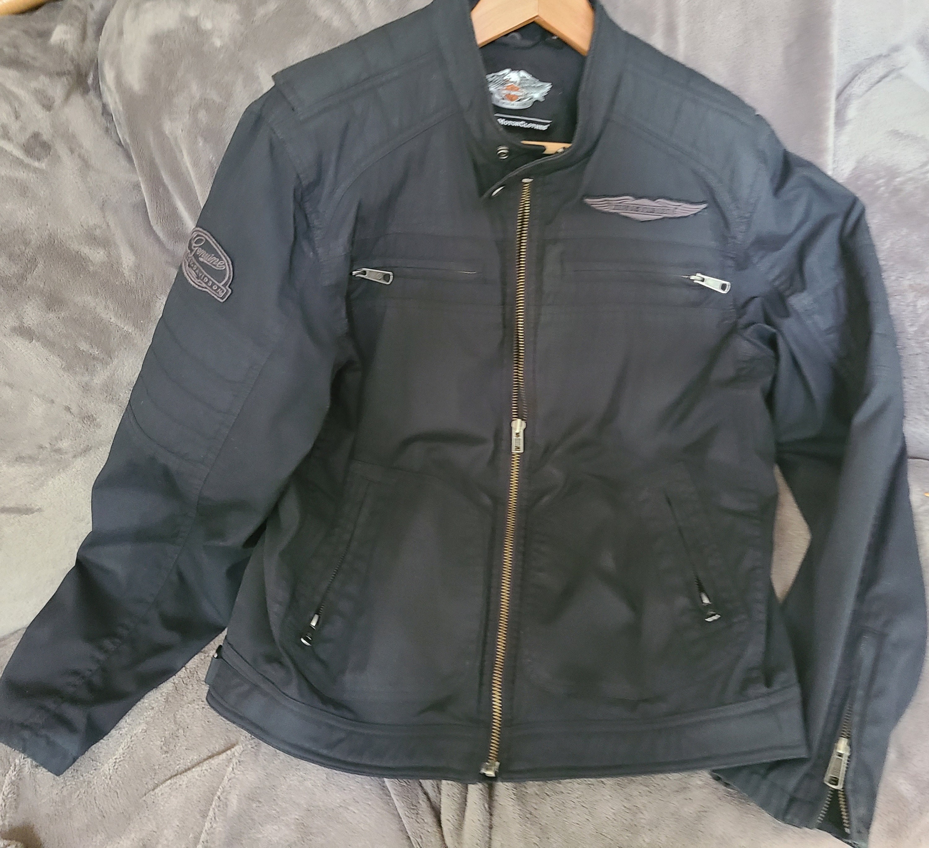 Vintage Harley Davidson Racing Jacket Bomber, Full Zipper