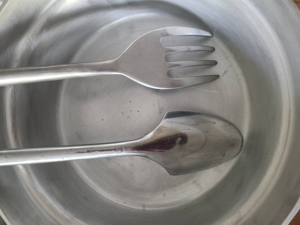 Vintage Crabtree & Evelyn Aluminum Serving Bowl With Two Etsy