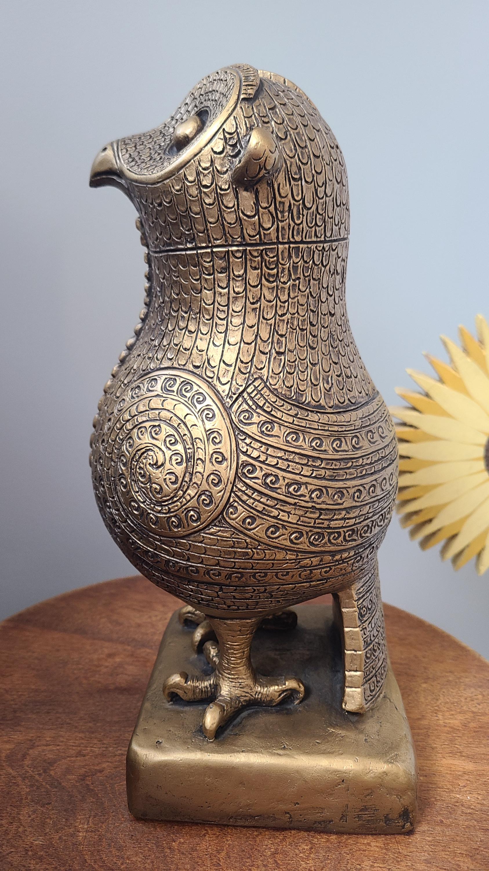 Vintage Owl Sculpture by Austin Productions Sculpture Rare 1965