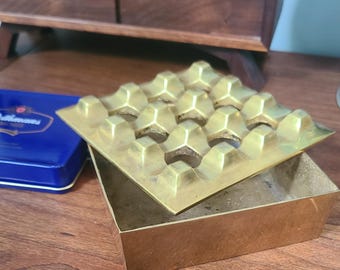Ultima 9 Brass Ashtray by Holger Bäckström & Bo Ljungberg Sweden