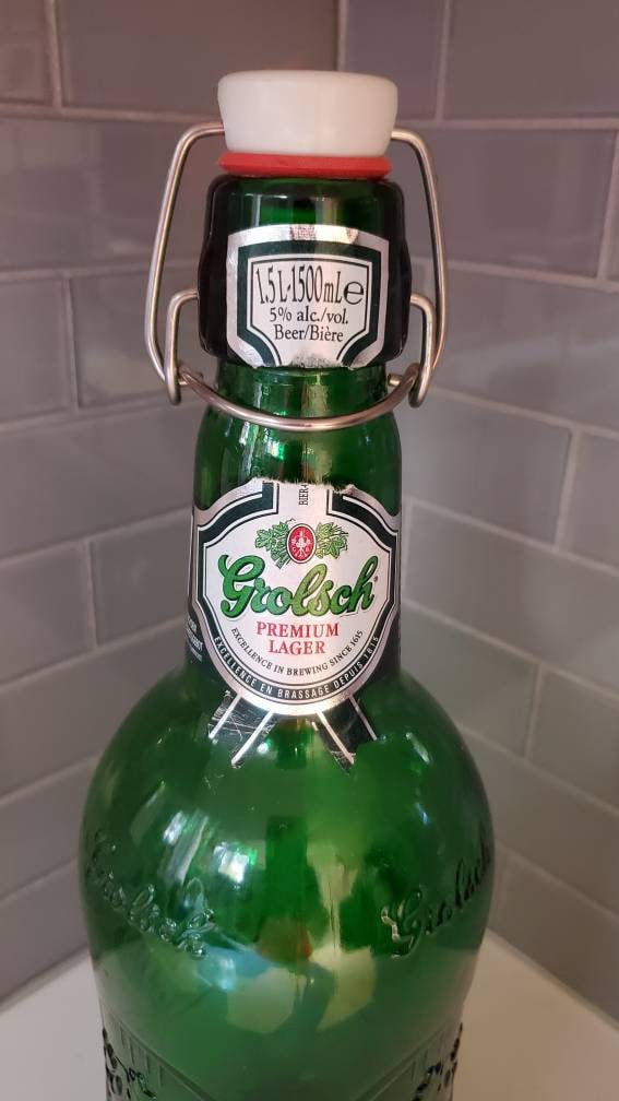 Giant GROLSCH BEER Bottle 1.5 L~ Vintage Grolsch Premium