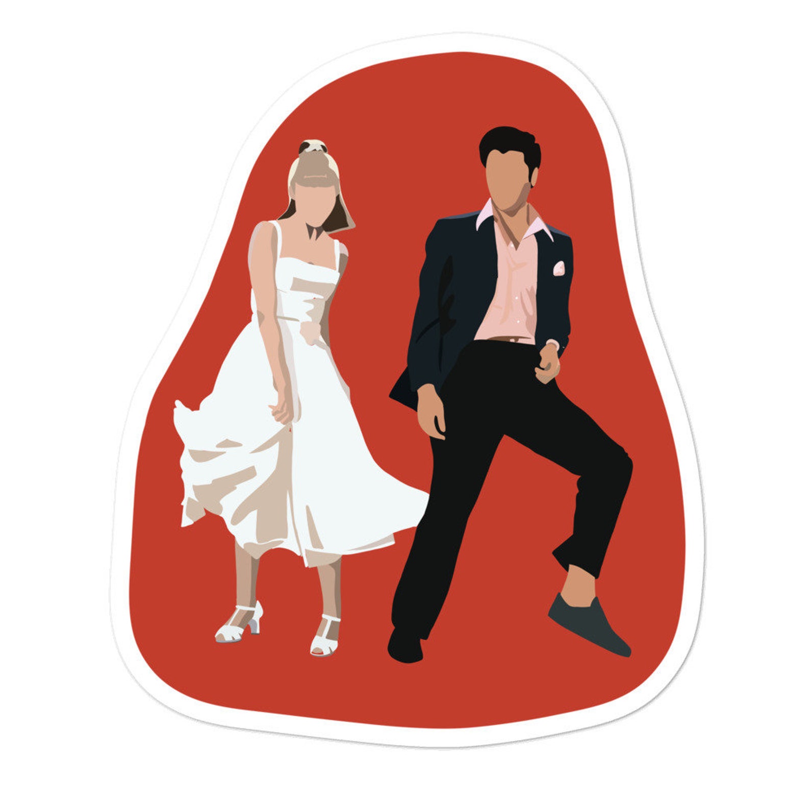 Grease Danny and Sandy Dancing Sticker Etsy