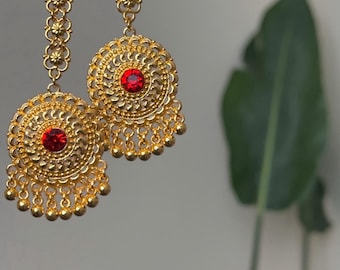Gold Plated Godawari | Godawari earrings
