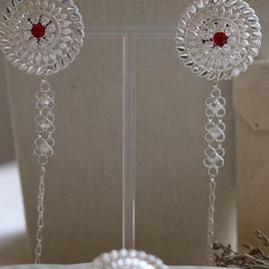 Godawari Ohrringe | reine Silber Ohrringe | Nepali Schmuck | Silberohrringe | traditionelle Ohrringe | Nepalesische Ornamente