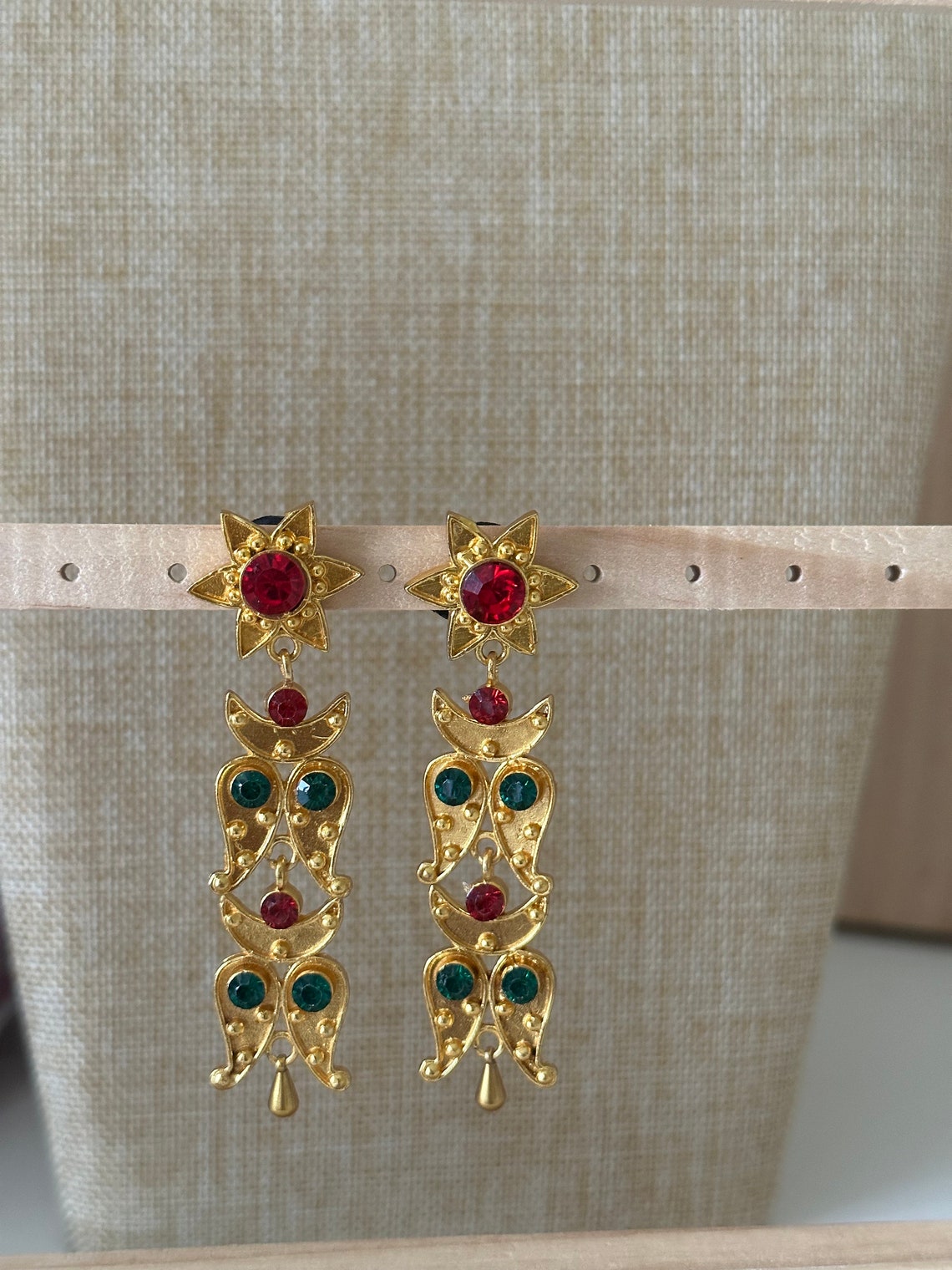 Nepali Ornaments Gold Plated Yarling Large Etsy Australia