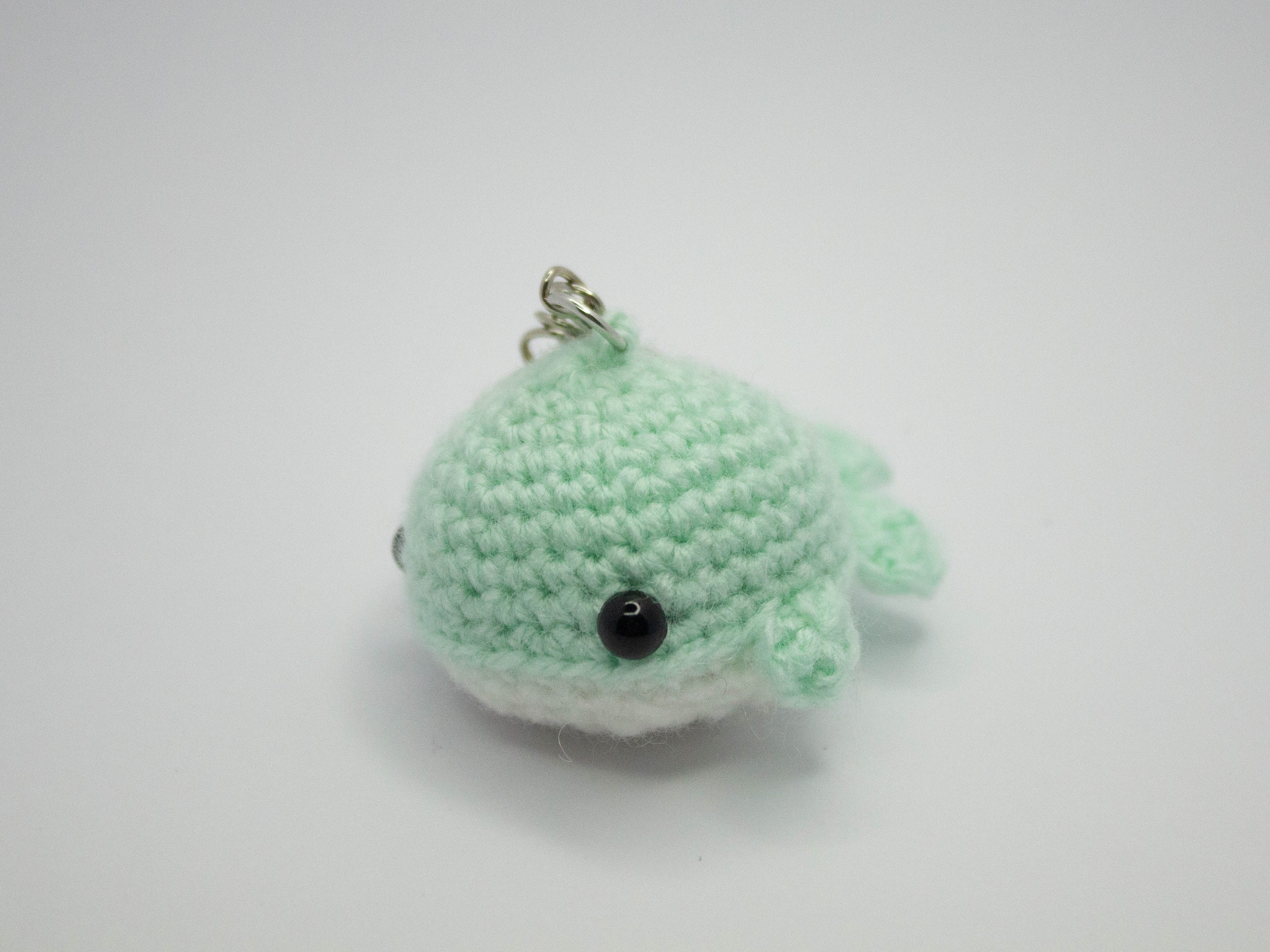 Tiny Whale Keychain Crochet Amigurumi Etsy