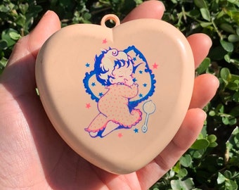 Sankyo Japan 1970&#39;s Lullaby Playing Heart Ornament