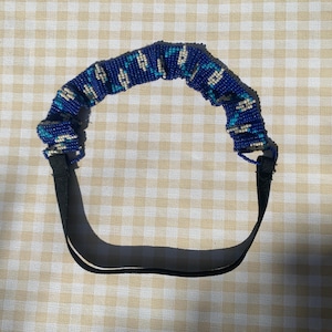 Vintage Beaded Head band / Stretchy / Seed Bead / Navajo / Southwestern / 1990s 90s / Girls / Ladies / Nostalgic Accessory / Gift / Boho