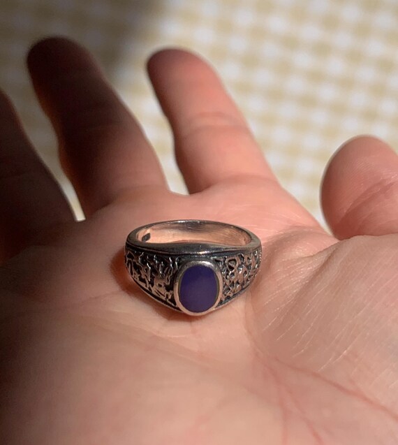 Vintage 70s resin ring - Gem
