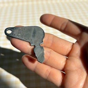 Strange Vintage Key / Mid Century 1940s 40s / Silver Tone / Cole Hersee ...