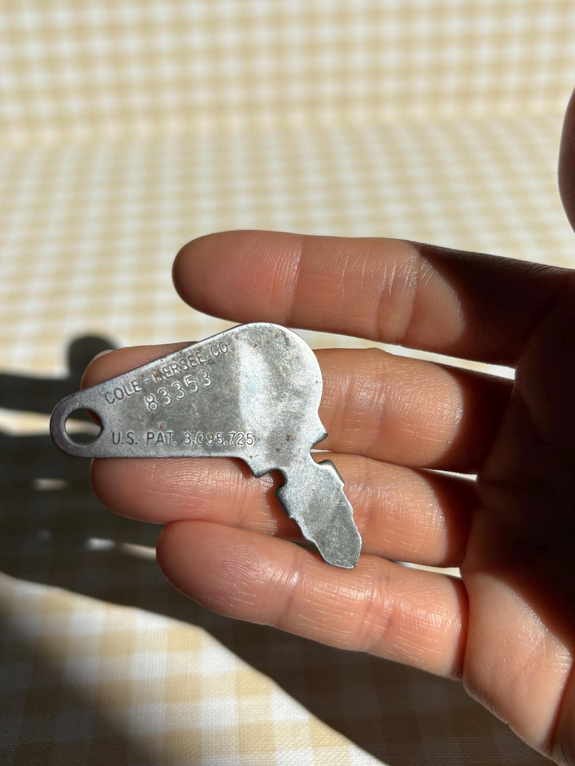 Strange Vintage Key / Mid Century 1940s 40s / Silver Tone / Cole Hersee ...
